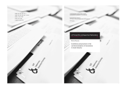 Conditions and practices of commercialisation of innovations
