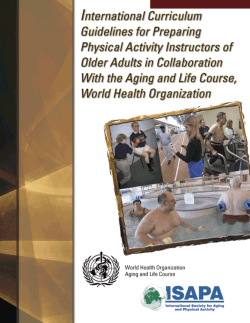 Guidelines for Preparing Physical Activity of Older Adults (PDF, 1.20