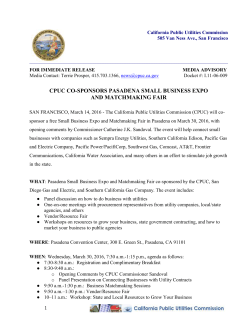 cpuc co-sponsors pasadena small business expo and