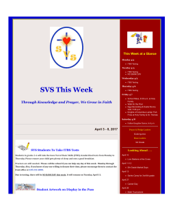 News April 3 &ndash; April 7 - St. Vincent de Paul Catholic School