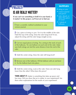 PROJECT! IS AIR REALLY MATTER?