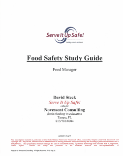 Food.Safety Study Guide - Beltram Foodservice Group