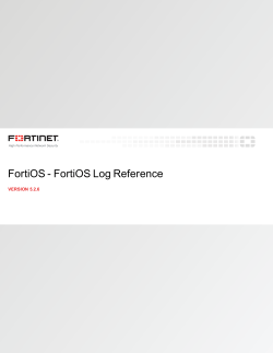 FortiOS Log Reference - Fortinet Document Library