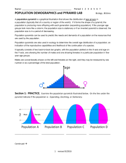 POPULATION DEMOGRAPHICS and PYRAMID LAB