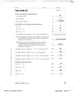 Test, Form 3A (continued)