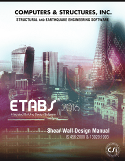 Shear Wall Design Manual IS 456:2000 and IS