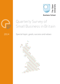 Quarterly Survey of Small Business in Britain