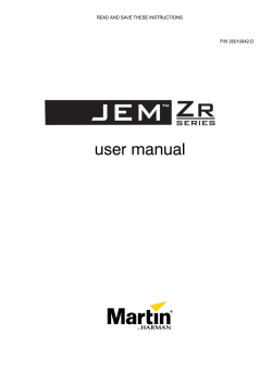 JEM ZR25/ ZR35 - Martin Lighting
