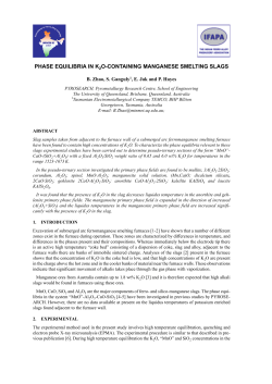 phase equilibria in k2o-containing manganese smelting