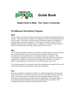 Guide Book - Missouri Envirothon