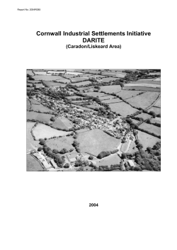 CISI Darite report - Historic Cornwall