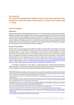 use of multiple micronutrient powders