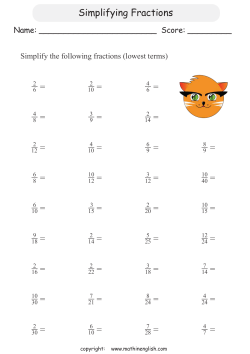 Simplifying Fractions