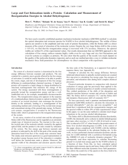 Large and Fast Relaxations inside a Protein