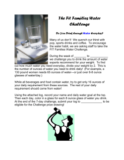 The Fit Families Water Challenge