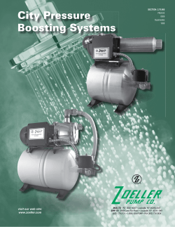 FM2333-City Pressure Boosting Systems
