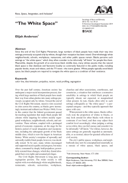 The White Space - Yale Sociology