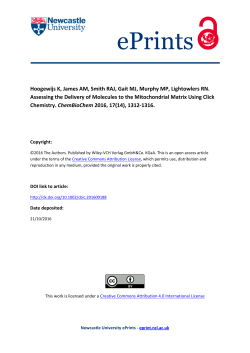Assessing the Delivery of Molecules to the Mitochondrial Matrix