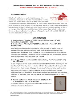 live auction - Delta Arts Center