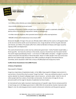 Congo Background - Jewish World Watch