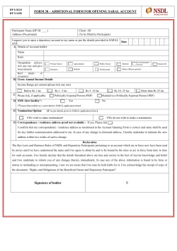 Signature of holder X FORM 38 &ndash; ADDITIONAL FORM FOR