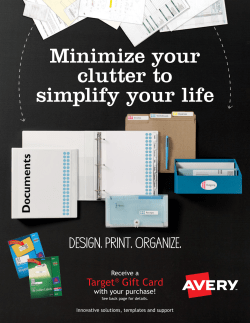 Minimize your clutter to simplify your life