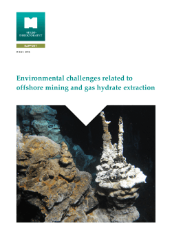 Environmental challenges related to offshore