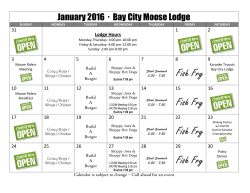 16-01 JAN Calendar - Moose Lodge 169 / WOTM Chapter 367