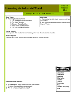 Reforming the Industrial World