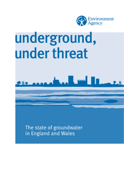 The state of groundwater in England and Wales