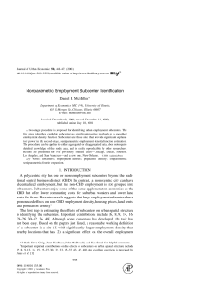 Nonparametric Employment Subcenter