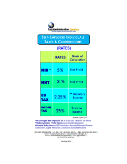 (rates) 5% 3 % 2.25% 25% - Tax Administration Jamaica