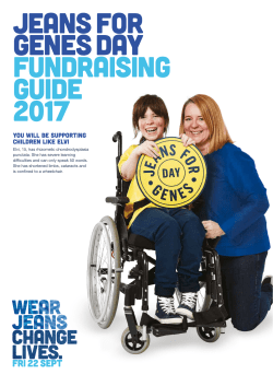 Fundraising guide Friday 23 sept