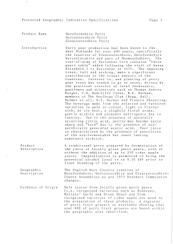 Protected Geographic Indication Specifications Page 3 Product