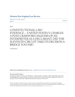 constitutional law/evidence&mdash;united states v. charles