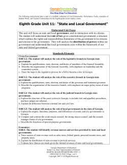 UNIT - Georgia Standards