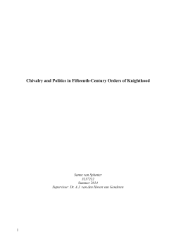 Chivalry and Politics in Fifteenth