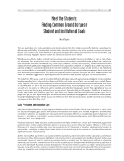 Meet the Students: Finding Common Ground