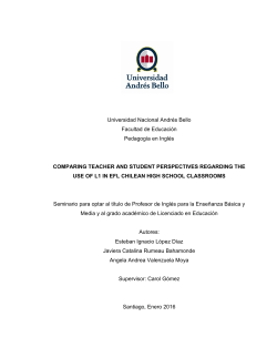 Universidad Nacional Andr&eacute;s Bello Facultad de Educaci&oacute;n