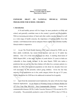 280812 Exposure Draft National Physical Fitness