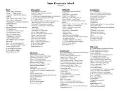 2016-2017 Supply List - Sayre Public Schools