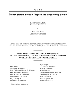 amicus briefs - Cato Institute