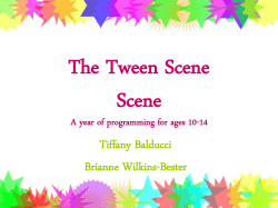 The Tween Scene