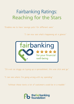 Fairbanking Ratings - The Fairbanking Foundation
