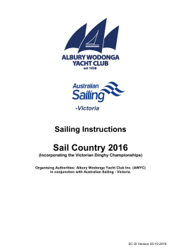 Sailing instructions