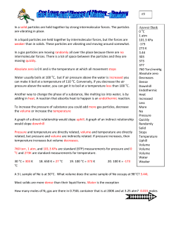 Gas Laws and Phases of Matter &ndash; Review