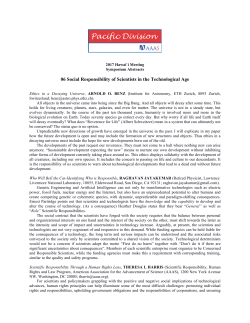 06 Social Responsibility of Scientists in the Technological Age