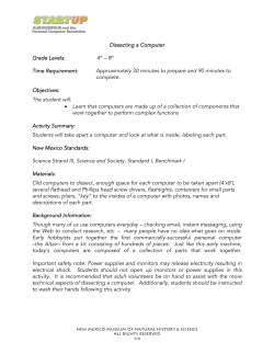 Dissecting a Computer - New Mexico Museum of Natural History