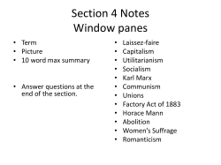 Section 4 Notes Window panes