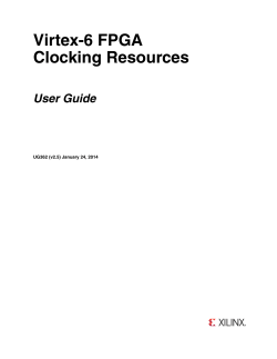 Xilinx UG362 Virtex-6 FPGA Clocking Resources User Guide
